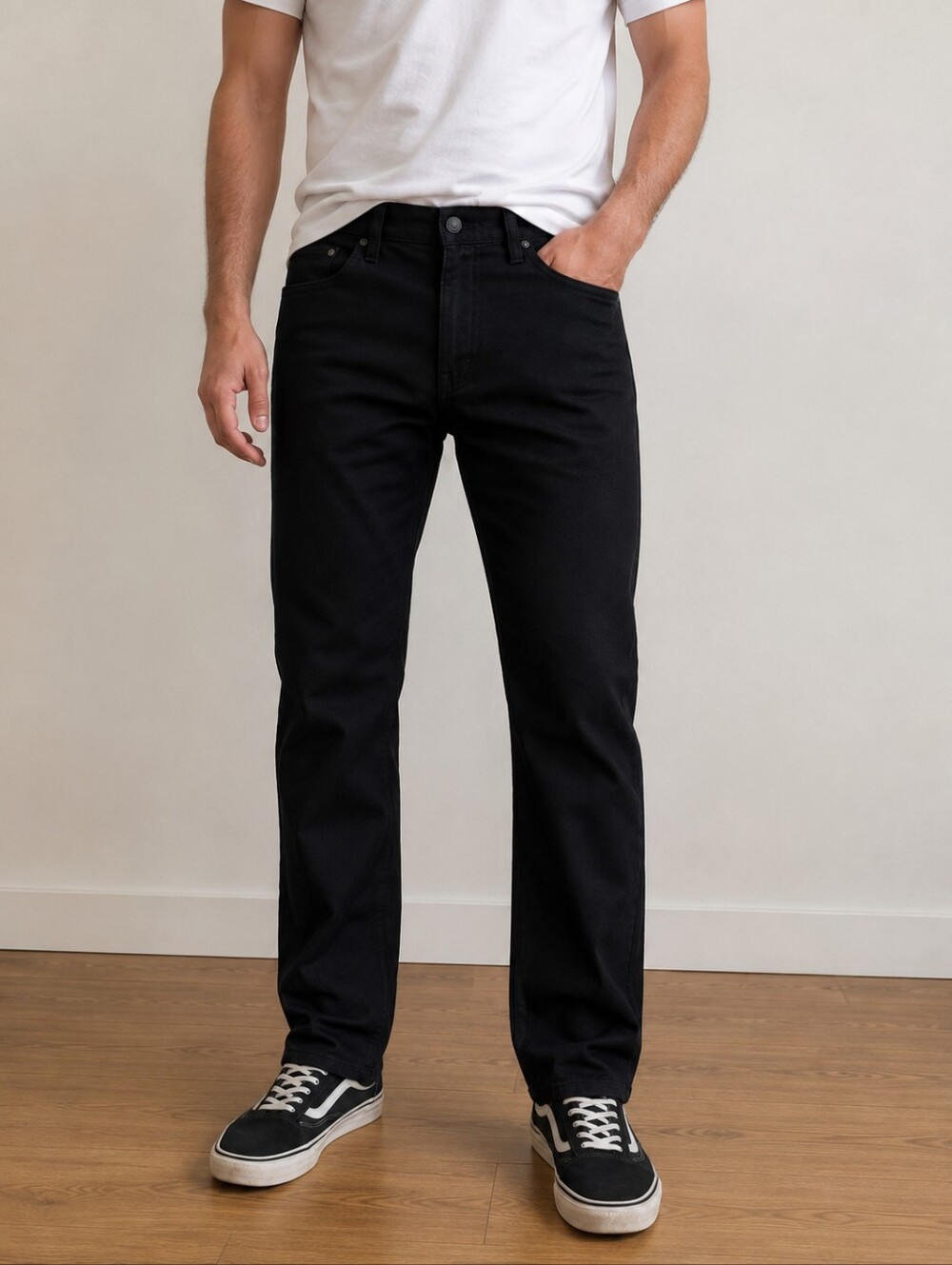 Naked & Famous Easy Guy Black Power Stretch Jeans Men's 34 Tapered
